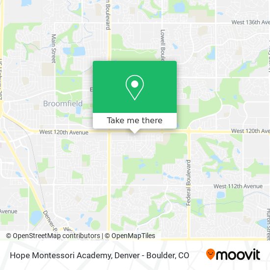 Mapa de Hope Montessori Academy