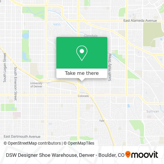 DSW Designer Shoe Warehouse map