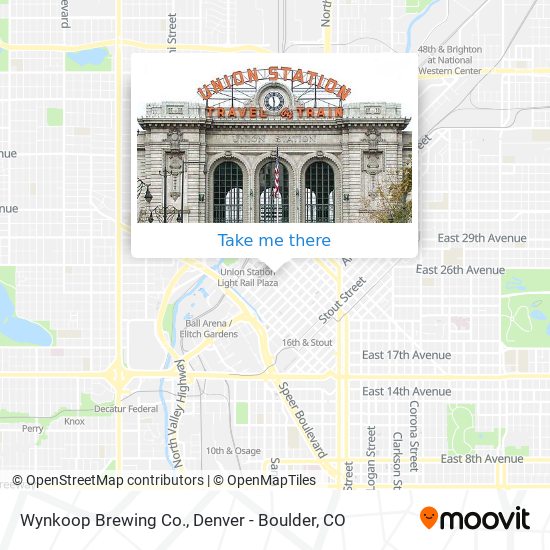 Mapa de Wynkoop Brewing Co.