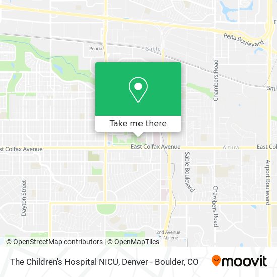 Mapa de The Children's Hospital NICU