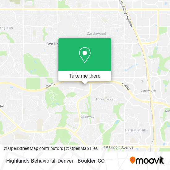 Highlands Behavioral map