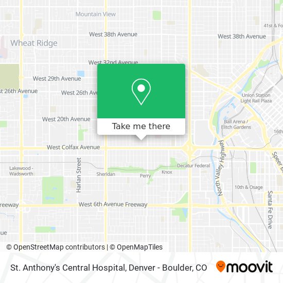 St. Anthony's Central Hospital map