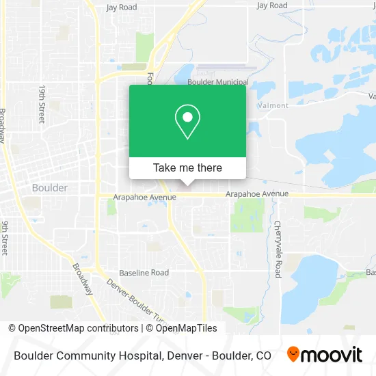 Boulder Community Hospital map