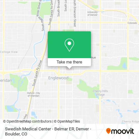 Swedish Medical Center - Belmar ER map