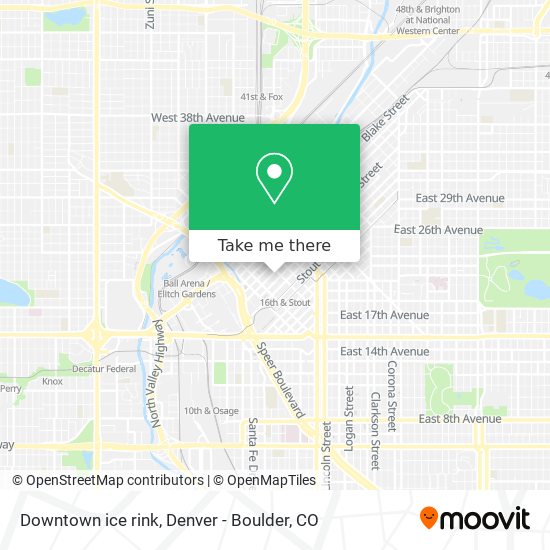 Downtown ice rink map