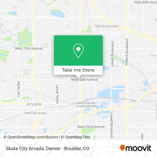 Skate City Arvada map
