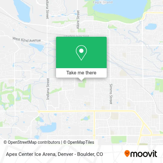 Apex Center Ice Arena map
