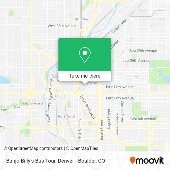 Banjo Billy's Bus Tour map