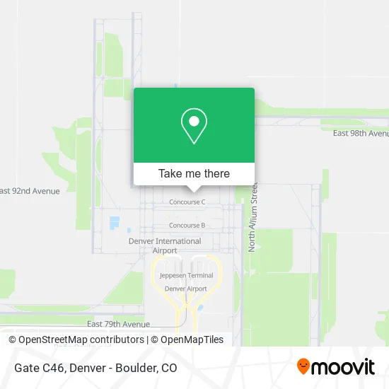 Gate C46 map