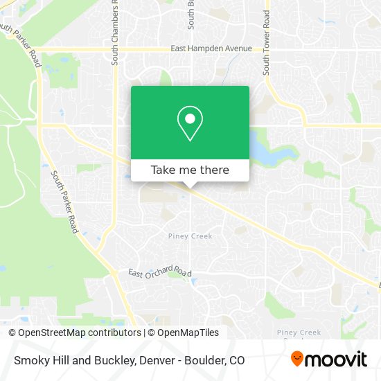 Smoky Hill and Buckley map