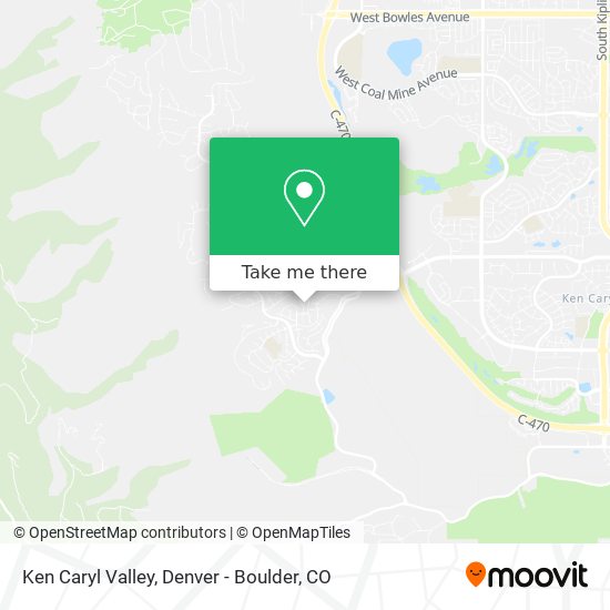 Mapa de Ken Caryl Valley