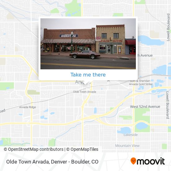 Olde Town Arvada map
