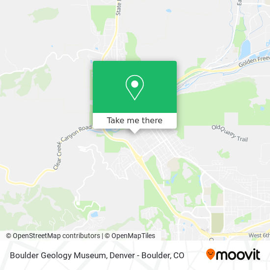 Mapa de Boulder Geology Museum