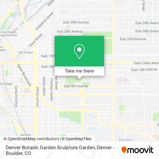 Denver Botanic Garden Sculpture Garden map