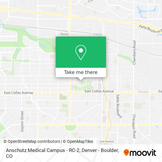 Anschutz Medical Campus - RC-2 map