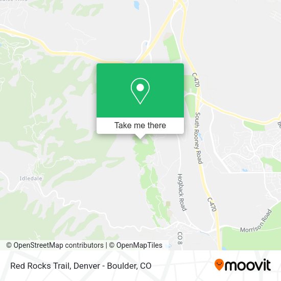 Red Rocks Trail map