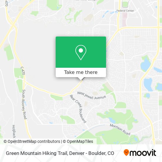 Mapa de Green Mountain Hiking Trail