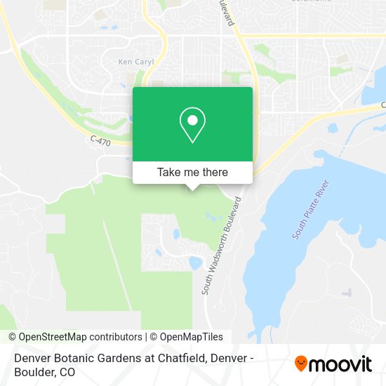 Mapa de Denver Botanic Gardens at Chatfield