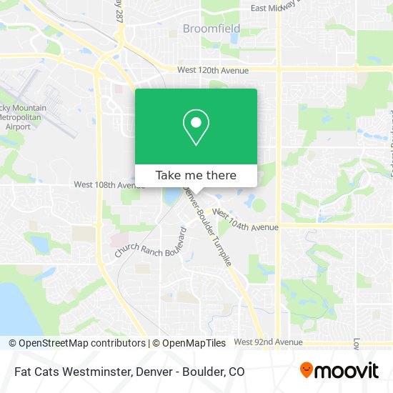 Fat Cats Westminster map