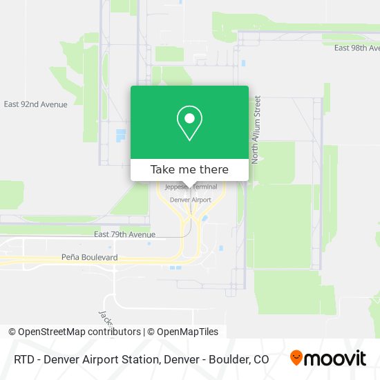 How to get to RTD Denver Airport Station by Bus or Train