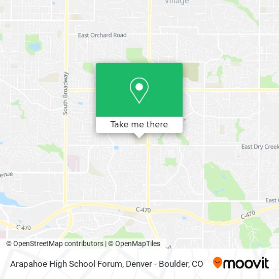 How to get to Arapahoe High School Forum in Centennial by Bus or