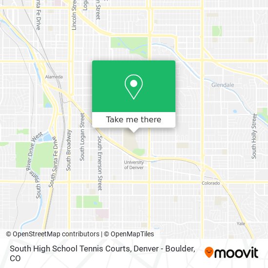 Mapa de South High School Tennis Courts