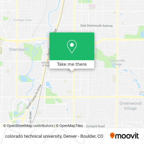 Mapa de colorado technical university