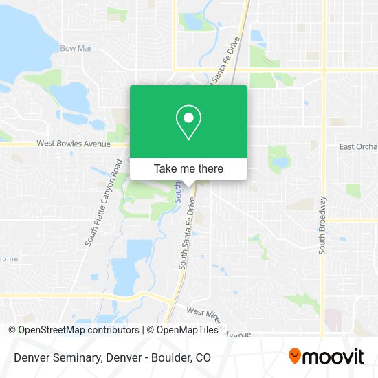 Mapa de Denver Seminary