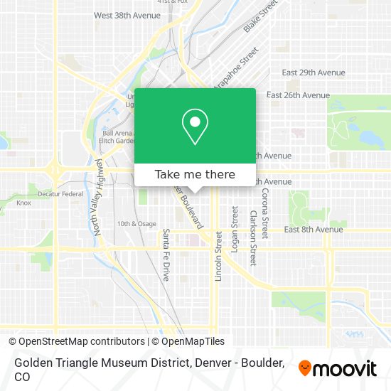 Golden Triangle Museum District map