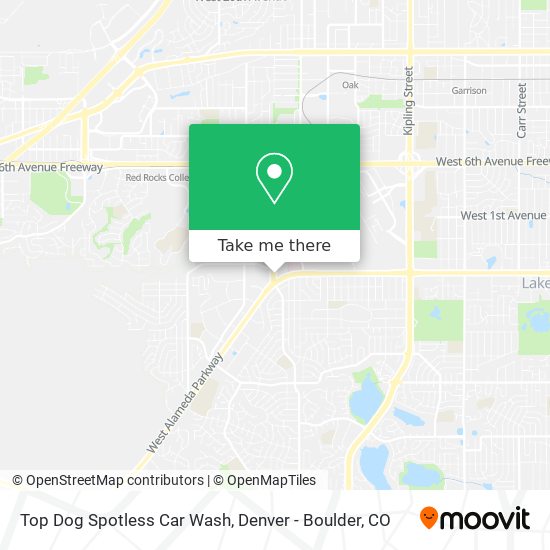 Mapa de Top Dog Spotless Car Wash