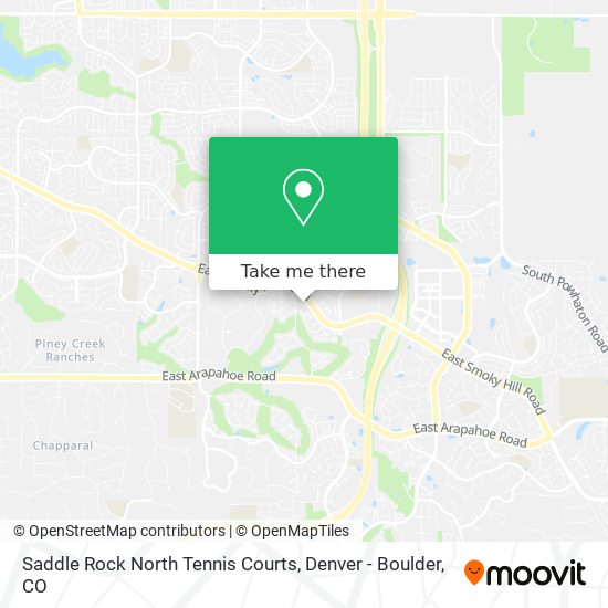 Mapa de Saddle Rock North Tennis Courts