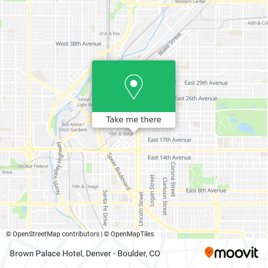 Brown Palace Hotel map