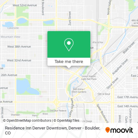 Residence Inn Denver Downtown map