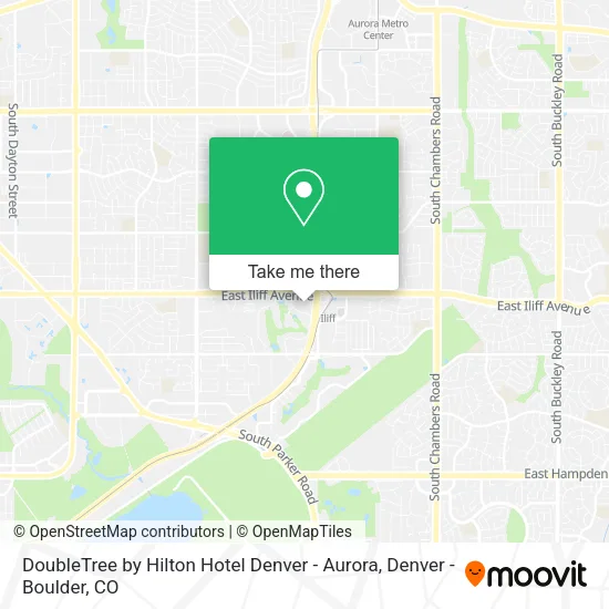 Mapa de DoubleTree by Hilton Hotel Denver - Aurora
