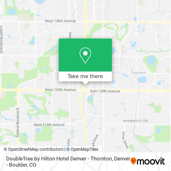 Mapa de DoubleTree by Hilton Hotel Denver - Thornton