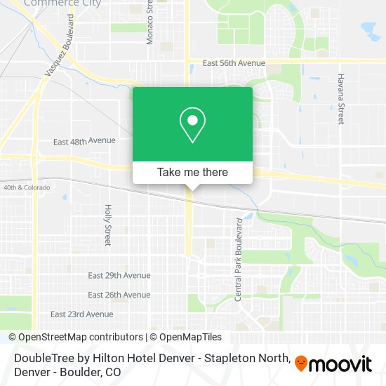 Mapa de DoubleTree by Hilton Hotel Denver - Stapleton North