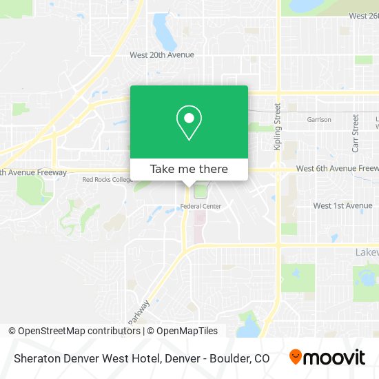 Sheraton Denver West Hotel map