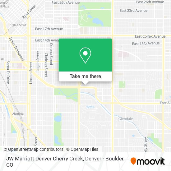 JW Marriott Denver Cherry Creek map