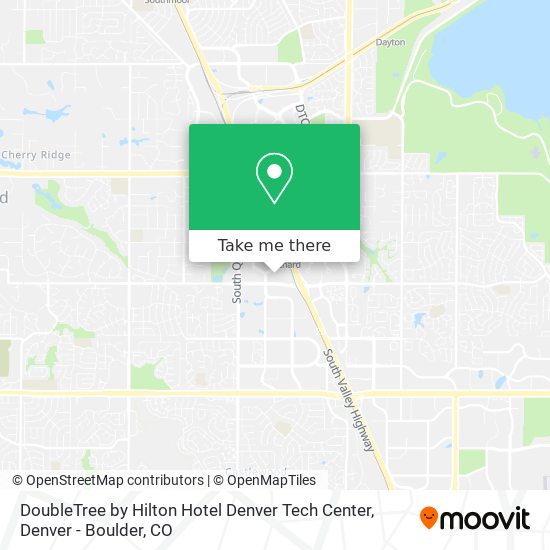 DoubleTree by Hilton Hotel Denver Tech Center map
