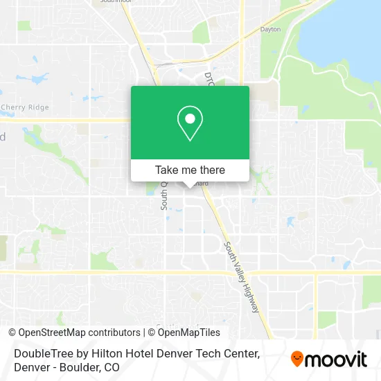 DoubleTree by Hilton Hotel Denver Tech Center map