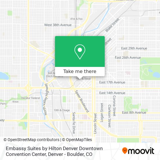 Mapa de Embassy Suites by Hilton Denver Downtown Convention Center