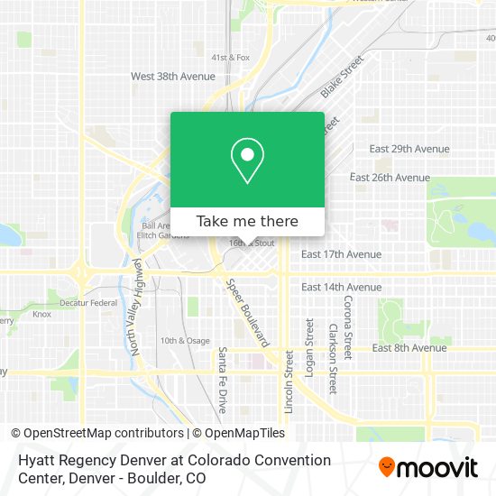 Mapa de Hyatt Regency Denver at Colorado Convention Center