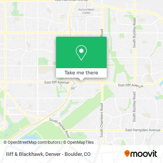 Iliff & Blackhawk map