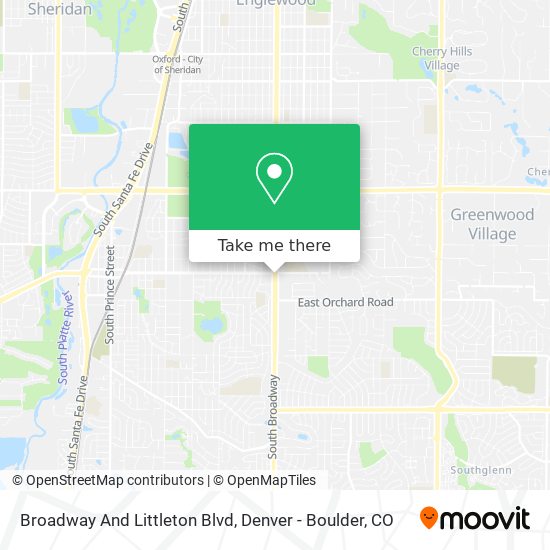 Broadway And Littleton Blvd map