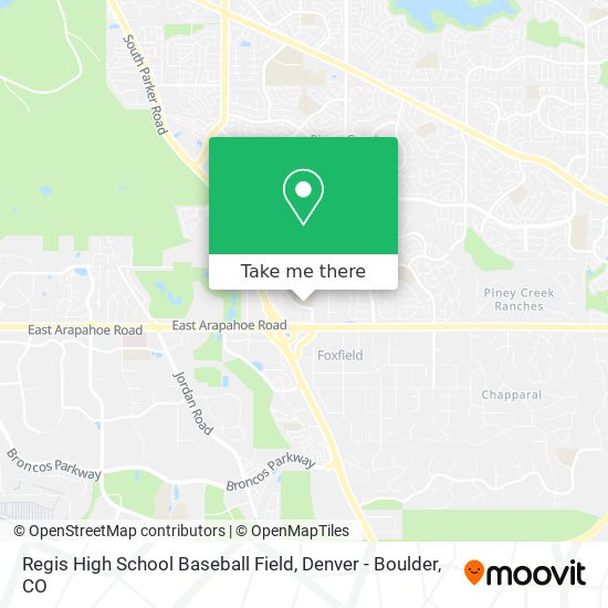 Regis High School Baseball Field map