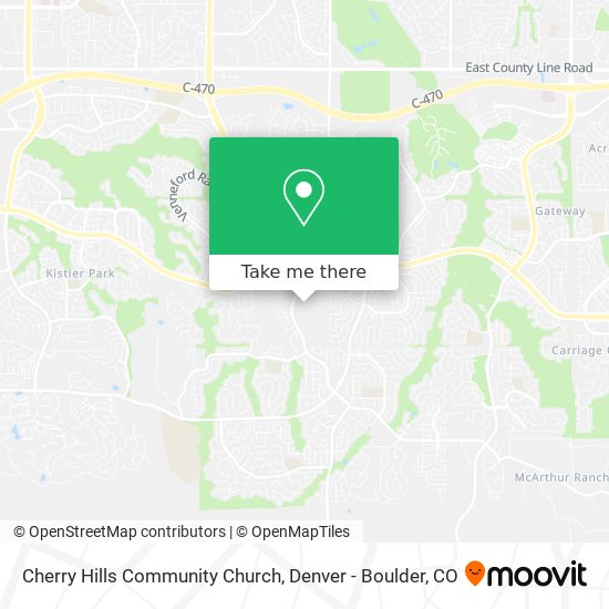Cherry Hills Community Church map