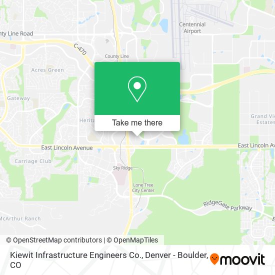 Kiewit Infrastructure Engineers Co. map