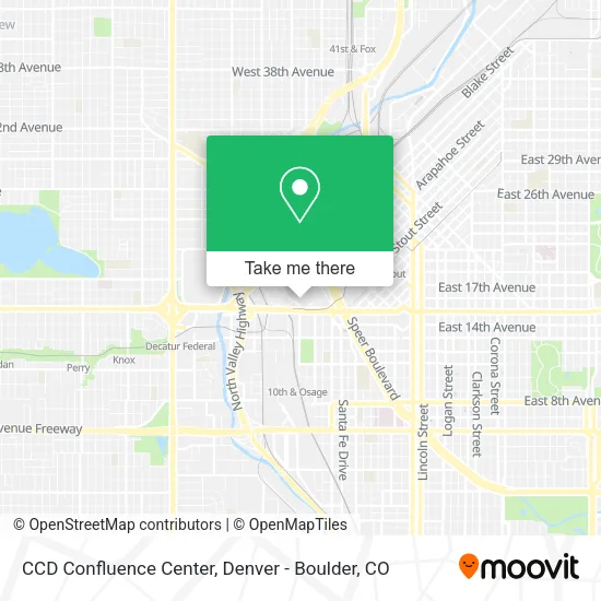 CCD Confluence Center map