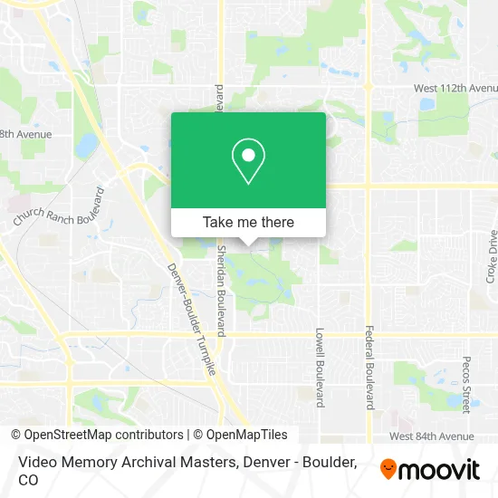 Video Memory Archival Masters map