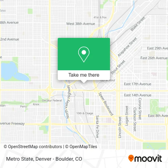 Metro State map